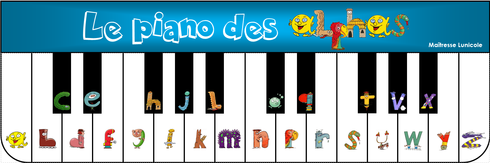 Keyboard Letters Alphas Alphas – Maîtresse Lunicole