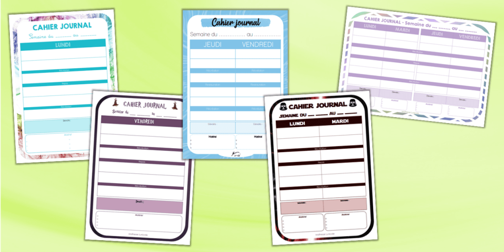 Cahier journal vierge – Maîtresse Lunicole
