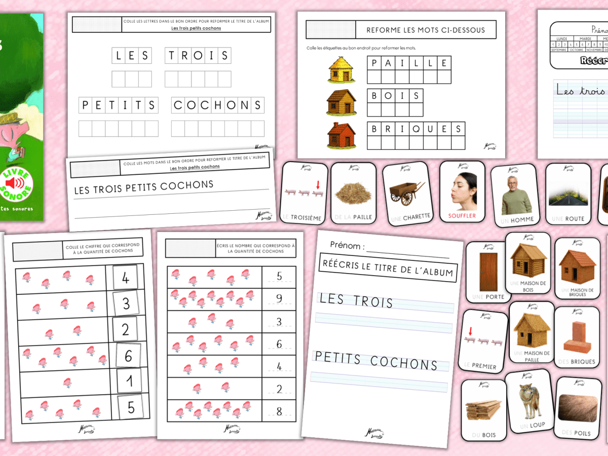 Exploitation d&rsquo;album – Les trois petits&nbsp;cochons