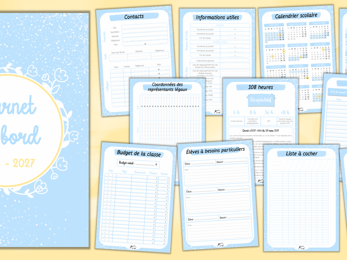Carnet de bord 2026 –&nbsp;2027